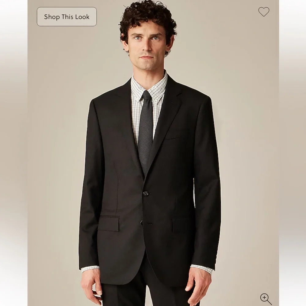 J.Crew Ludlow Slim-fit suit jacket in Italian wool Black 40R